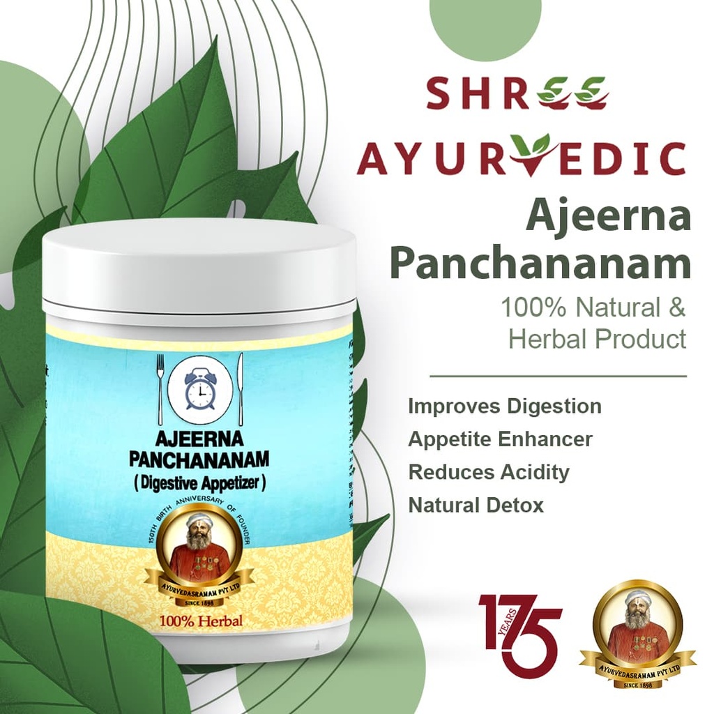 Ajeerna Panchananam Choornam - Enhances Digestion and Alleviates Gastritis
