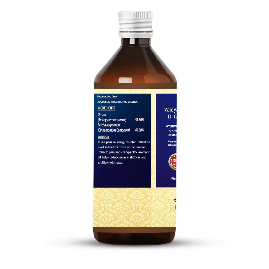 Karpooradi Thailam - Eases Cramps and Stiffness